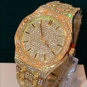 Brand New With Box Men’s Gold Plated Luxury Watch